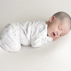 GRAN BIENVENIDA BABY SET - AJUAR 8 PIEZAS PIMA + CAJA - CARROUSEL BEARS - CELESTE