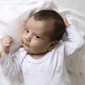 GRAN BIENVENIDA BABY SET - AJUAR 8 PIEZAS PIMA + CAJA - BALLERINA - ROSA VIEJO