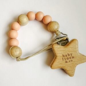 PORTA CHUPETE BL -  ROSA VIEJO